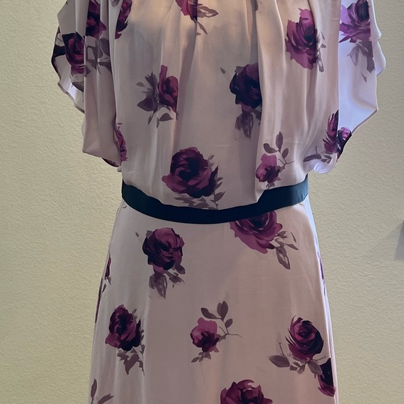 encore rose chiffon dress kate spade NWT Kate Spade Silk Encore Rose Chiffon Dress